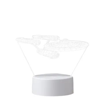 3D USB Akrilo Naktį Šviesos diodų (LED) Stalo, Stalas, Miegamojo Dekoro Dovana, Šiltai Balta Lempos
