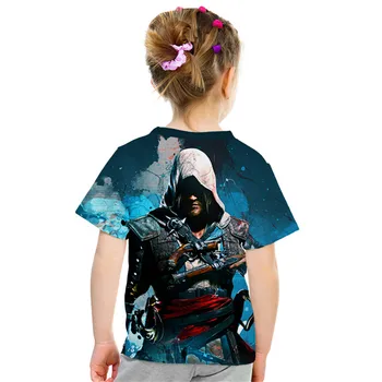 4-12 Metų amžiaus 2020 M. Vasarą Vaikai 3D marškinėliai Berniukams, Mergaitėms Mados Žaidimas Anime, Print T-shirt Vaikų Hip-Hop Tshirts