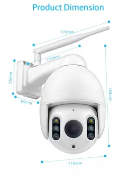 4 Rūšių IP Kameros 1080P Lauko Speed Dome Wifi, 2MP, H. 264 Garso PTZ Belaidžio AI Kamera Debesis-SD VAIZDO Kamera Home Security