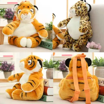 40cm 8 modelius Pliušinis iškamša Lėlės Krepšiai realiame gyvenime tigras kuprinės Kūrybos vaiko kuprinę animacinių filmų gyvūnų krepšys babys