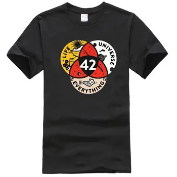 42 Atsakymas į Gyvenimą, Visatą ir Viską, T-Marškinėliai, Unisex Sunkiųjų Medvilnės Tee