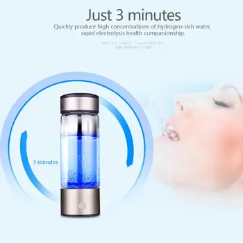 420ml Vandens Generatorius Puodelio Vandens Jonizatoriaus Maker Elektrolizės Antioksidantai Šarminis Japonijos Titano Butelis