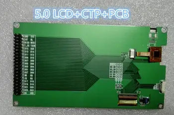5.0 colių HD IPS TFT LCD talpą, touch panel su PCB plokštę valdybos pabrėžti, platus žiūrėjimo kampas