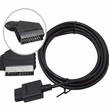 50 Vnt A/VTV Vaizdo žaidimai, kabelinė RGB Scart Kabelis Skirtas Nintendo SNES Gamecube N64 Konsolės kabelis