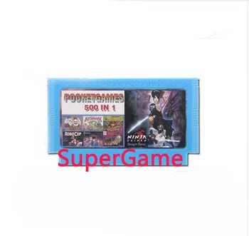 500 1 Žaidimo kortelės Nekilnojamojo 500 Žaidimai 60 Pin 8 Bitų Žaidimų kasetė