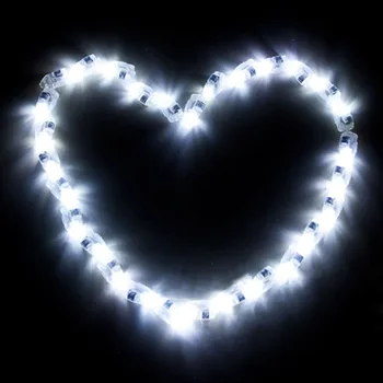 50pcs LED Lampion Vestuvių Popieriaus Žibintų Led Balionas Baltos Šviesos Mariage Valentino Dieną Šalies Namų dekoro Vandeniui