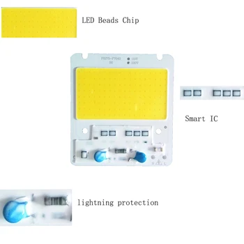 50W 150W Cob LED Lempos, LED lustas Potvynių Šviesos lempa 220V IP65 Vandeniui Šviesos Vietoje, Lemputės, Lauko šviesos diodų (led) prožektorius prožektorius