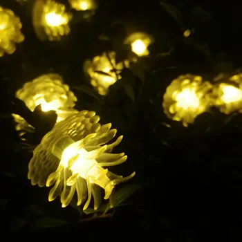 5M LED Pušies Kankorėžių Saulės Šviesos String Fėja, Kalėdų Apšvietimo Lauko Vandeniui Girliandą Sodo Kalėdos Šalis, Vestuvių Dekoravimas