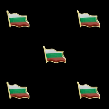 5VNT Bulgarijos Vėliavos Tėvynės žiogeliai Sagės už Unisex Kostiumas, Kaklaraištis, Skrybėlę ir Skara Badge 