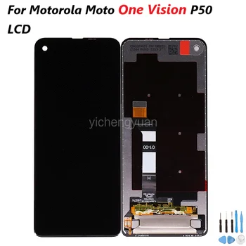 5vnt/daug Origianl Už Motorola Moto Viena Vizija LCD P50 Ekranas Jutiklinis Ekranas skaitmeninis keitiklis Asamblėjos Moto Vieną Veiksmų LCD Ekranas
