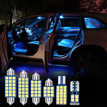 5vnt LED Lemputės Automobilių Salono apšvietimas Rinkinys Dome Skaitymo Lemputės Kamieno Lempos Chevrolet Captiva 2011 2012 2013 2016 2017
