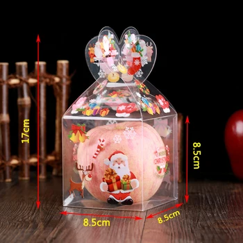 5vnt/Set PVC Skaidri Santa Claus Saldainiai Dovanų Dėžutėje Linksmų Kalėdų Svečiai Pakuotę Dovanų Dėžutės 