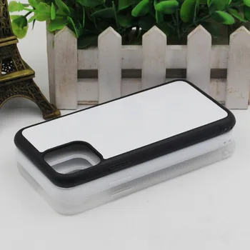 5vnt Sublimacijos Tuščią telefoną padengti guma TPU case for iphone12 mini 6 7 8 plus xs max 11 PRO xr su Aliuminio įdėklais