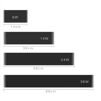 5W 14W 24W 36W 85~265V led siena šviesos naktiniai šviestuvas led sienos lempos šiuolaikinės mados sienų apšvietimo uždaras miegamasis su sienos montuojamas