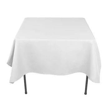 6 Spalvų nappe de table 145 cm x145cm Satino Staltiesės staltiesė Balta ir Juoda Banketų, Vestuvių Dekoravimas NAMŲ DEKORO