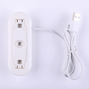 6W Mini Baltas Nagų Džiovintuvas LED UV Lempa, Micro USB Gelio Lako Džiovintuvas Gydant Mašina Naudoti Namuose, Nagų Dailės Priemonės, Nagų Lempų