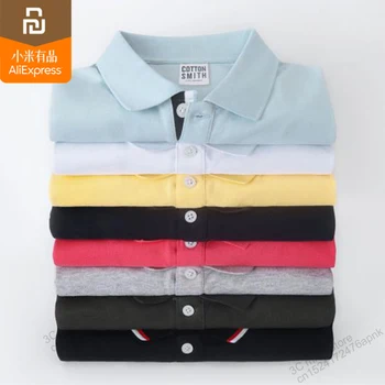 7 spalvų youpin mijia mados POLO vyriški marškinėliai patogūs atsitiktinis medvilnės vasaros orui trumpas rankovėmis palaidinukė smart home