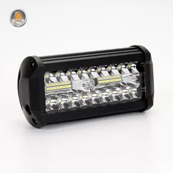 7Inch 120W LED Šviesos Juosta 12V 24V Vietoje Potvynių Šviesos LED Šviesos Išjungti Kelių Barra LED Slim Offfroad Vairuotojo Automobilio Šviesos diodų (led darbinis šviesos