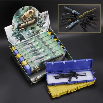 8 Dėžės, 1:6 4D Surinkti Plastiko Ginklą Modelio 2-os Kartos 1/6 Automatinis Šautuvas AK74 HK416 Klasikinis Žaislai Hardcover Plastiko Pakuotėje