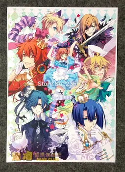 8 vnt/set Anime Uta no Prince-sama plakatas Nanami Haruka Ittoki Otoya sienos nuotraukas kambarys lipdukas žaislai A3 animacinių filmų plakatai