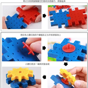 81pcsElectric Įrankių 3D modelių Kūrimo Rinkinių, Plastiko, Plytos, Blokai Švietimo Žaislai Vaikams Dovanos Vaikams