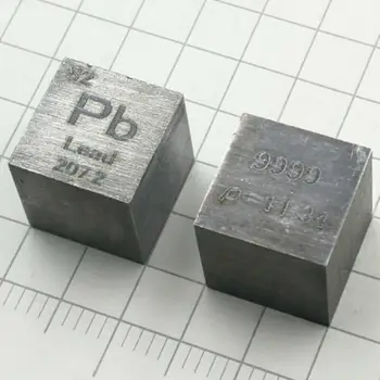 99.99% 11.3 g Hohe Reinheit Blei Pb Kubo Geschnitzte Elementas Periodensystem 10mm