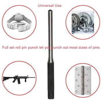9Pcs Roll Pin Punch Nustatyti Įrankių Rinkinys Puikus Pistoletas Pastato & Pašalinti Smeigtukai HYD88