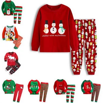 A%A-49 medvilnės berniukai Kalėdų Senelis Kalėdų Dovana Pižama Vaikų Kūdikis Sleepwear Dinozaurų Naktį Nešioja Vaikai Pižamos