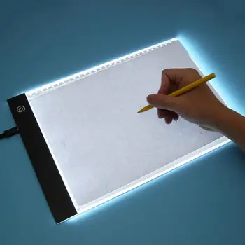 A4 Kopija Lentelė LED Animacija Tapyba, Eskizas Šviesos Valdybos Planšetinį kompiuterį su Skale 2D Animacija užrašų knygelė Piešimo Eskizų