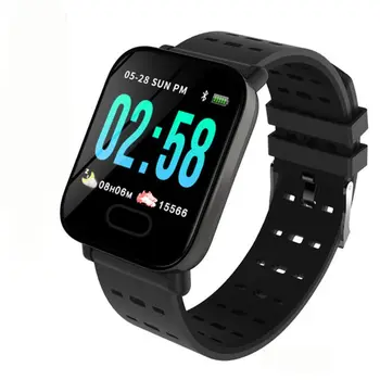 A6 Smart laikrodis su Širdies ritmo Monitorius Fitness Tracker Kraujo Spaudimas Smartwatch