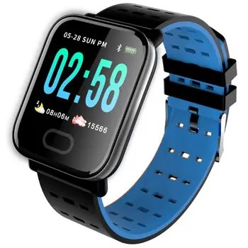A6 Smart laikrodis su Širdies ritmo Monitorius Fitness Tracker Kraujo Spaudimas Smartwatch