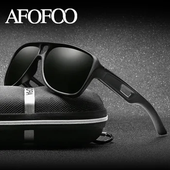 AFOFOO Vyrų Poliarizuoti Akiniai nuo saulės Prekės ženklo Dizainas Vyrų Vairavimo Saulės Akiniai Naktinio Matymo Akiniai vyrams UV400 Akiniai Atspalvių Gafas