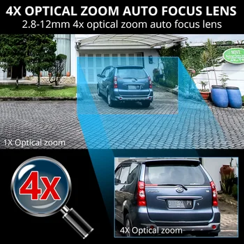Ai 1080P PTZ 4X Optinis Priartinimas IP Kamera, Wifi Lauko Speed Dome Belaidžio Saugumo kamerų Pan Tilt 2MP Tinklo Stebėjimo kamerų