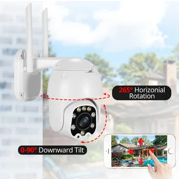 Ai 1080P PTZ 4X Optinis Priartinimas IP Kamera, Wifi Lauko Speed Dome Belaidžio Saugumo kamerų Pan Tilt 2MP Tinklo Stebėjimo kamerų