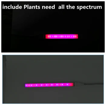 AIFENG usb 3 w 5w Led Grow Light Pagal Profesiją Augalų Lempos Kambarinių Augalų auga Lempa viso spektro led hydroponics raudona mėlyna