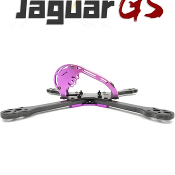 AlfaRC Jaguar LSX5 220mm Anglies Pluošto 5 Colių 6MM Rankos FPV Freestyle Ruožas X Quadcopter Frame rinkinys RC Drone