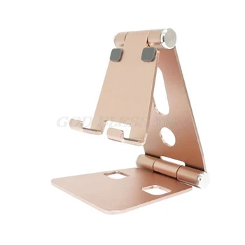 Aliuminio Lydinio Dual Sulankstomas Darbalaukio Pasukimo Tablet Stand Mobiliojo Telefono Laikiklis Laikiklis iPhone, iPad Samsung