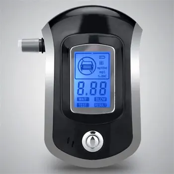 Alkoholio Testeris Profesionalių Skaitmeninių Kvėpavimas Analizatorius su Dideliais Skaitmeninis LCD Ekranas, 5 Vnt Kandikliai
