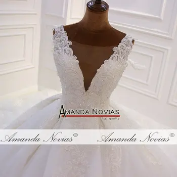 Amanda Novias, Prekės Aukščiausios Kokybės Pasirinktinį Kad Vestuvių Suknelė Realus Darbas Foto 2020 M.
