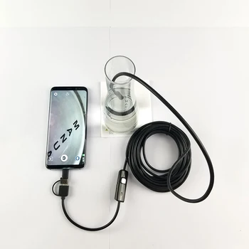 AN100 3in1 Vandeniui Endoskopą Kamera, Android Borescope Kamera Endoscopio USB Tipo C Endoskopą 7mm mini kamera, skirta 