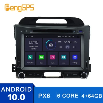 Android 10.0 GPS Navigacija KIA sportage R 2010-2016 Touchscreen Multimedijos Headunit DVD Grotuvas FM ESU Su Carplay 4+DSP 64G