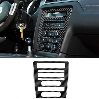Anglies Pluošto Lipdukai, Centrinės Kontrolės CD Skydelio Dangtelį Liejimo, Automobilių Interjero Lipdukai Ford Mustang (2009-2013 m.), 1 VNT