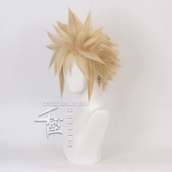 Anime Final Fantasy VII Cloud Strife Trumpas Perukas Cosplay Kostiumas Atsparus Karščiui Sintetinių Plaukų Perukai Vyrams