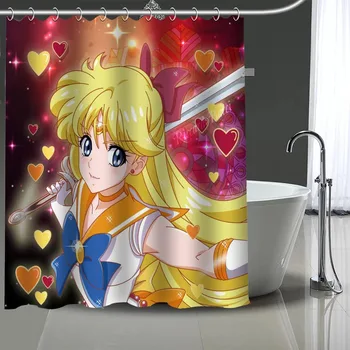 Anime Pasirinktinis Vandeniui Dušo Užuolaidos Sailor Moon Užuolaidos Vonios Vandeniui Poliesterio Užuolaidos Vonios Kambarys Su Kabliu