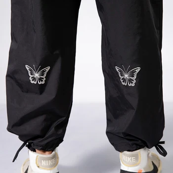 Aolamegs Atsitiktinis Kelnės Vyrams korėjos Drugelis Modelio Sweatpants Sporto Mados Prarasti Streetwear Rudenį Pora Devynių taškų Kelnės