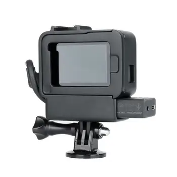Apsauginis Korpusas Atveju Rėmas GoPro 7 6 5 Vlogging Setup Narve w Trikojo Mikrofonas Šalto Batų Eiti Pro Fotoaparato Priedai