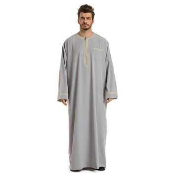 Arabų Abaja Homme Pakistanas, Saudo Arabijos Musulmonų Suknelė Omanas Islamo Apranga Vyrams Caftan Marocain Ropa Arabe Hombre Elbise Erkek