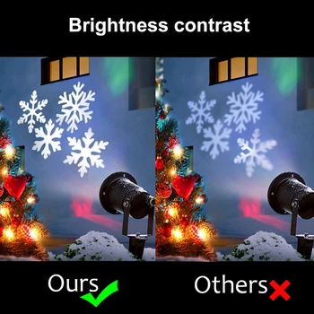 Atsparus vandeniui Juda Sniegas Lazerio Projektorių Lempos Snaigės LED Scenos Šviesos Kalėdų, Naujųjų metų Šaliai Šviesos Sodo Lempos