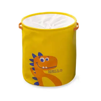Atsparus vandeniui skalbimo organizatorius krepšys, Mėlynos geltonos dinozaurų nešvarių skalbinių trukdo už vaikas Išardomi namų skalbinių krepšį, sandėliavimo