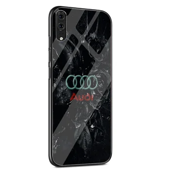 Audi Automobilių Grūdintas Stiklas Telefoną Atveju Huawei P10 P20 30 Lite P20 30 Pro P smart Protection Cover Coque